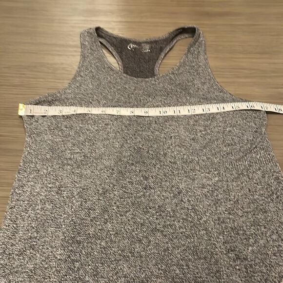 Zyia Active Heather Gray Sleeveless Scoop Neck Racerback Tank Top Size L - Picture 7 of 8